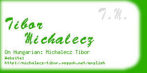 tibor michalecz business card